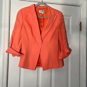 🍑Two piece Blushe Impression coral/light orange  skirt 6 and blazer 12